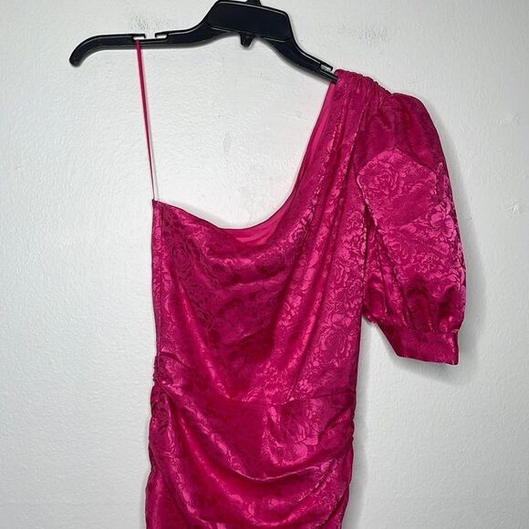 Ronny Kobo Womens Size Small Nadia Ruched One Shoulder Dress - Picture 5 of 11